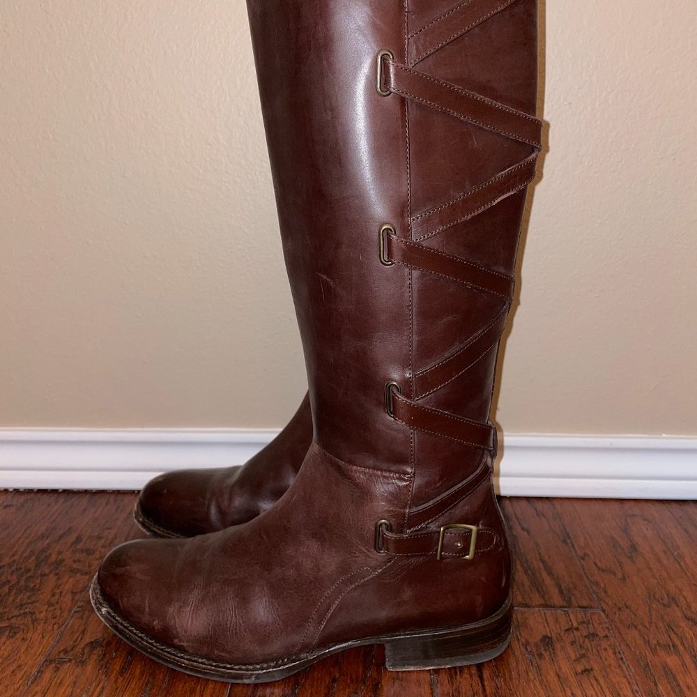 Frye Jordan Strappy Tall Boot, Size 10